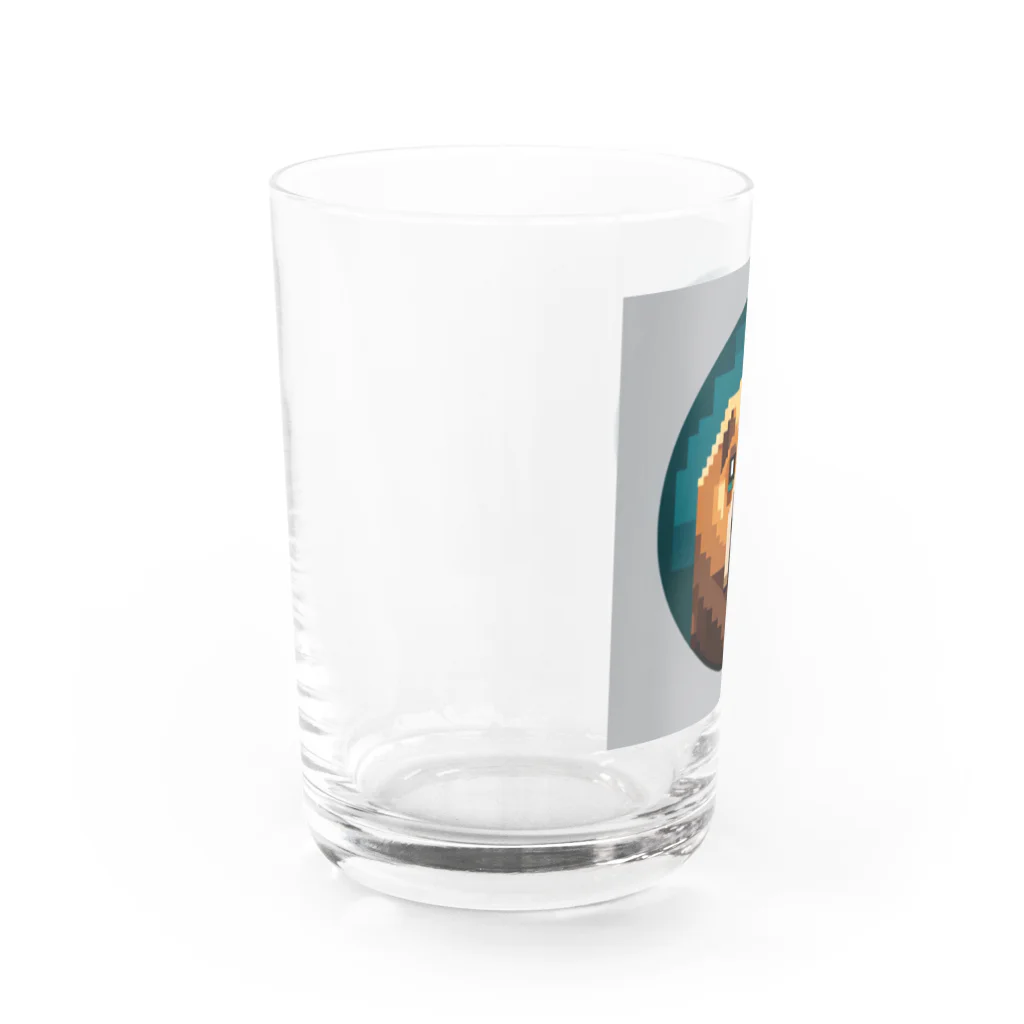 henohenomohejiadのドット絵のホラーなカピバラ Water Glass :left