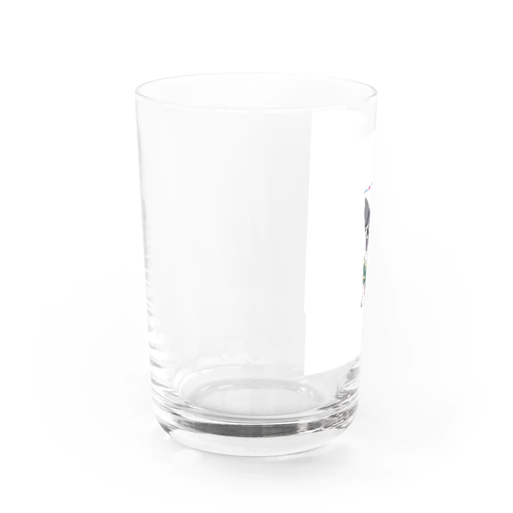 mnk527のおしゃれなボストンテリアグッズ Water Glass :left