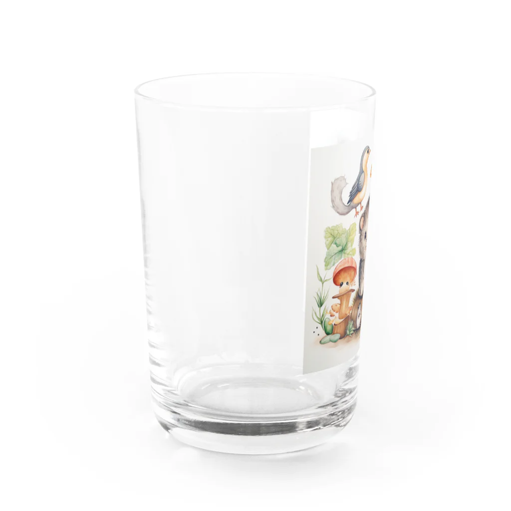 suzu-to-suzumeのくまたんっこ Water Glass :left