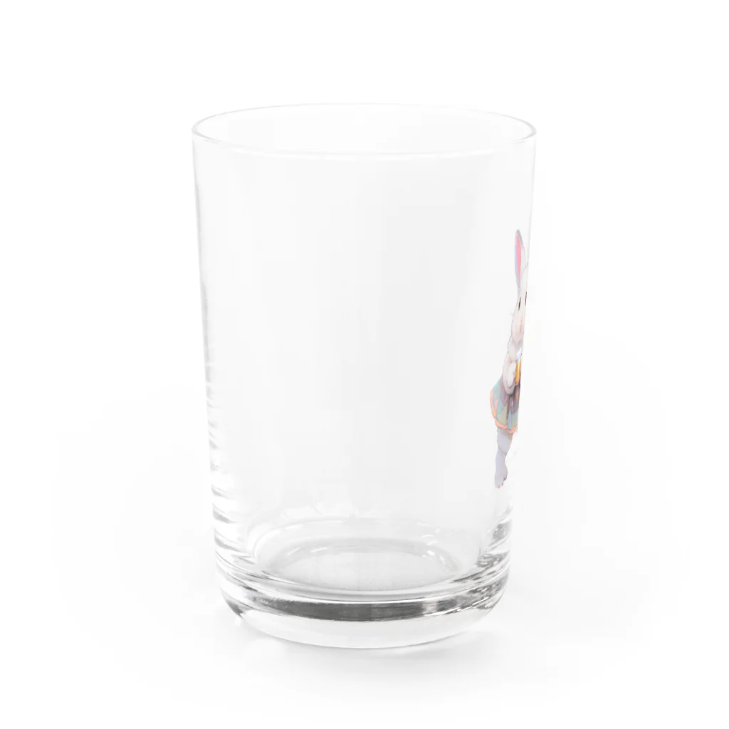 ビール姐さんの一途なラビちゃん Water Glass :left