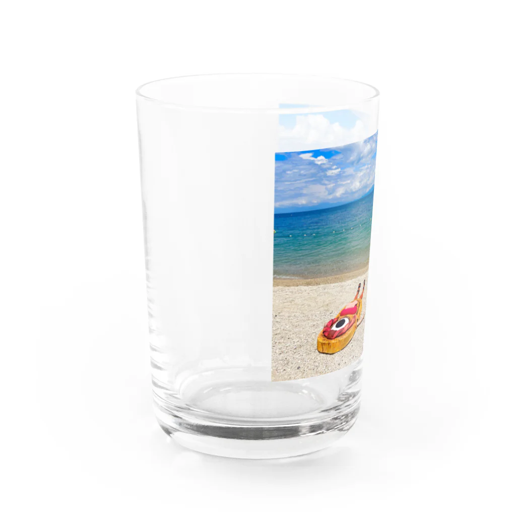 化けわらじ工房の琵琶湖の漂流物 Water Glass :left