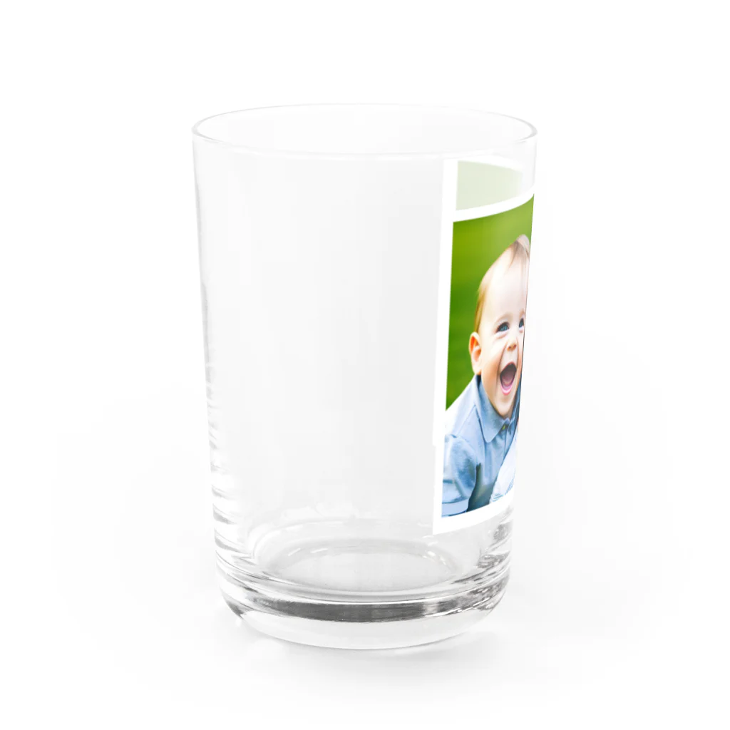 wado_dのかわいい笑顔の子供達 Water Glass :left