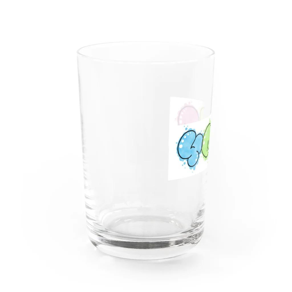 otsのYOLOグラフィティーデザイン Water Glass :left