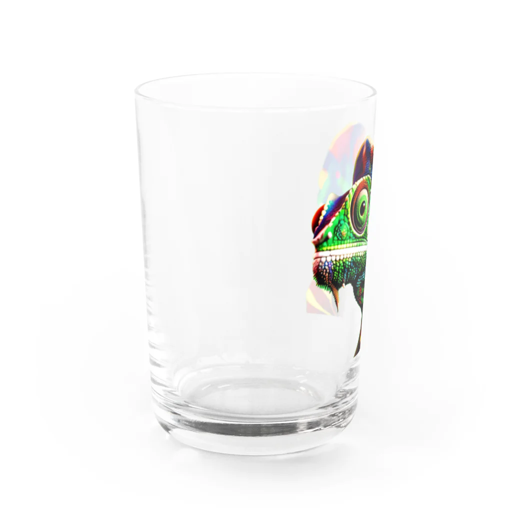 nob10のレゲェカメレオン Water Glass :left