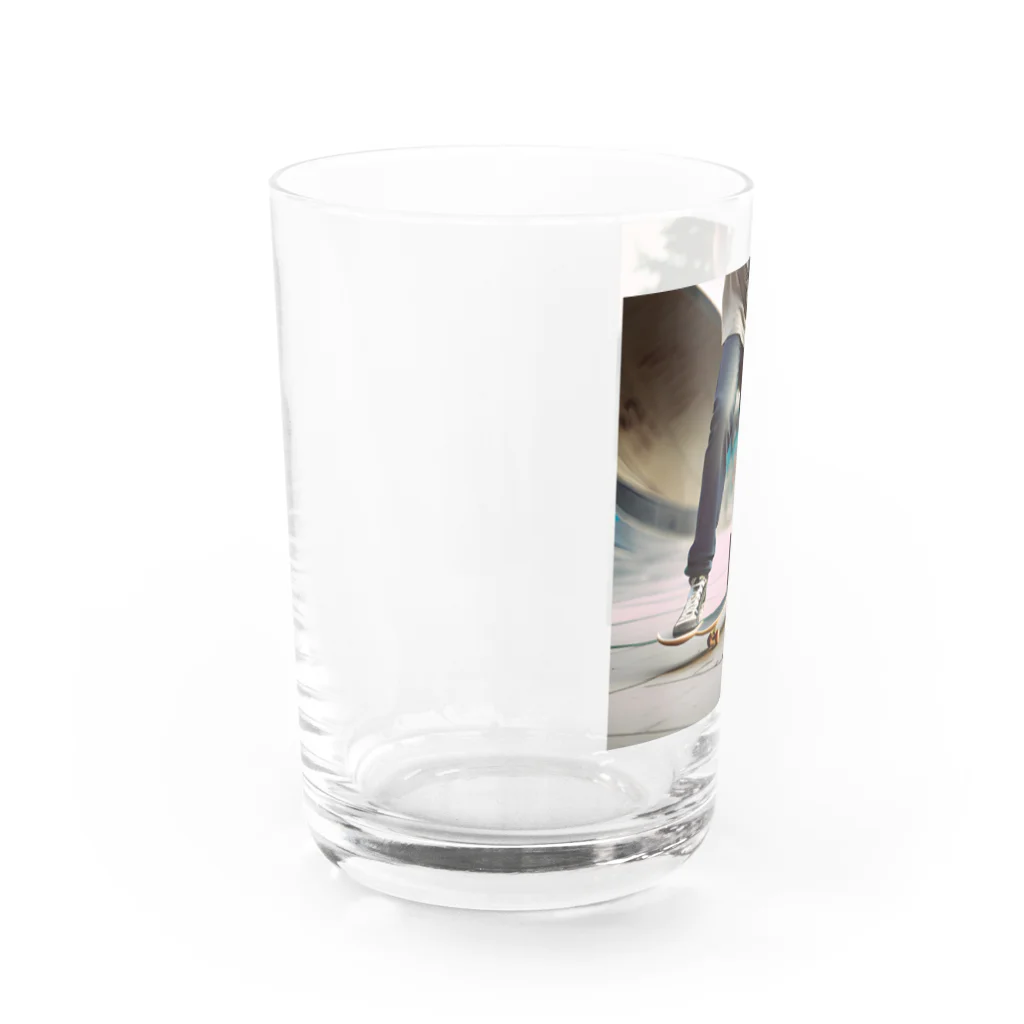 Maruchannのスケートボーダー Water Glass :left