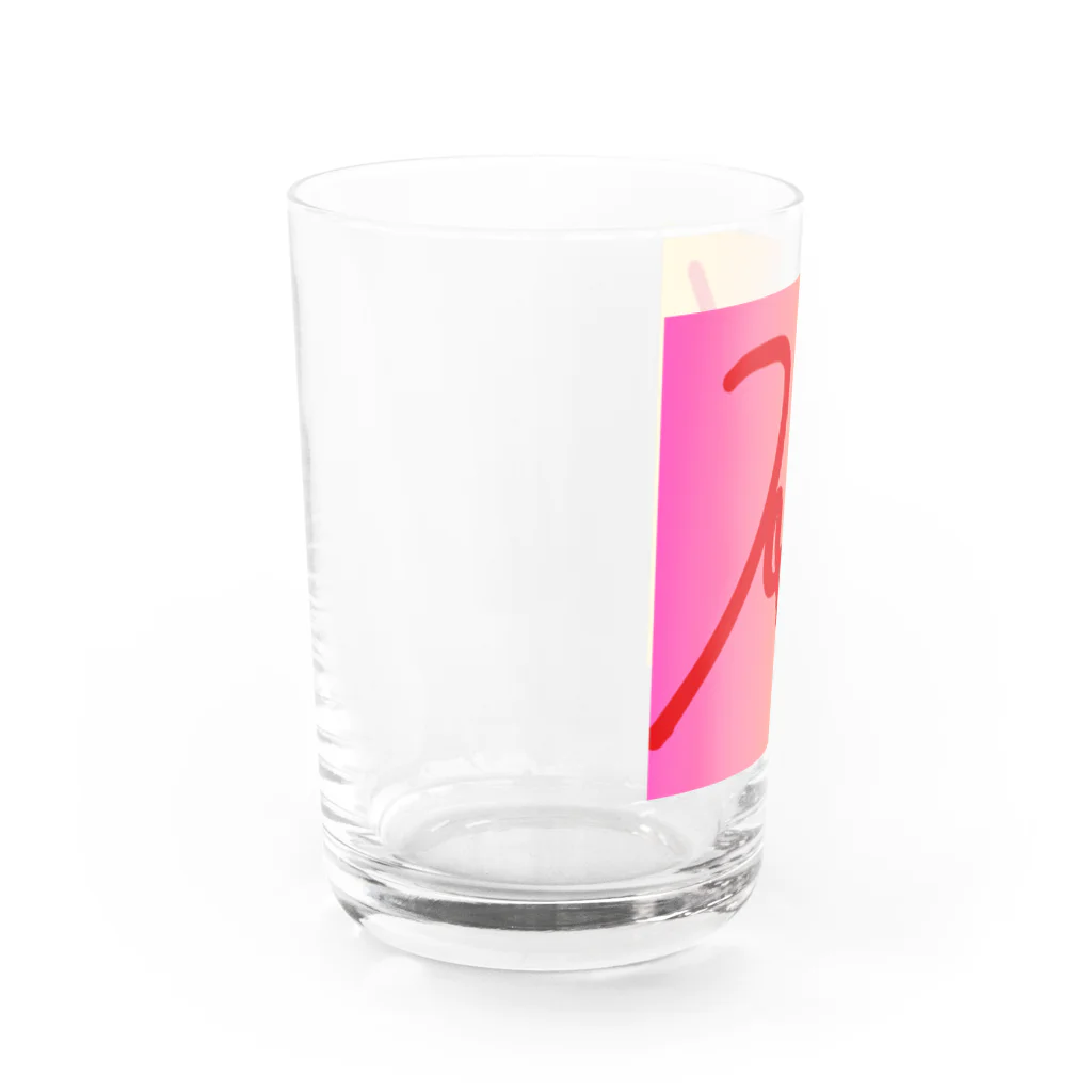 Maruchannのイニシャルk Water Glass :left