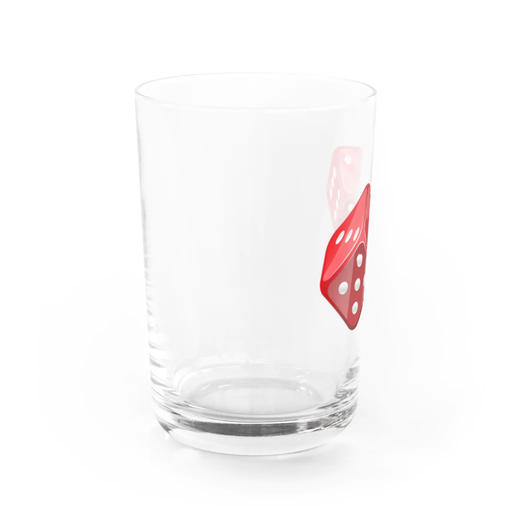 COOL&SIMPLEのRed Dice Water Glass :left
