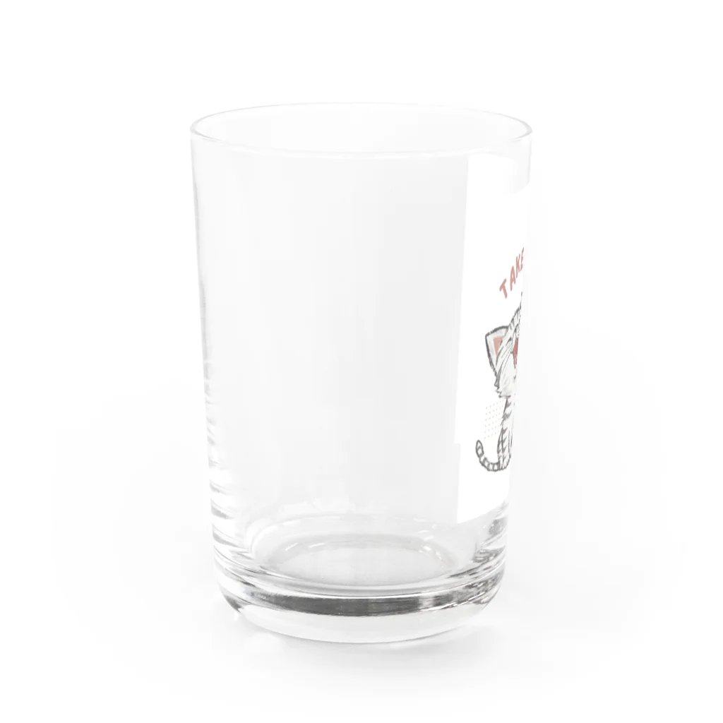 carolinan83のニャンシー　スマイル Water Glass :left