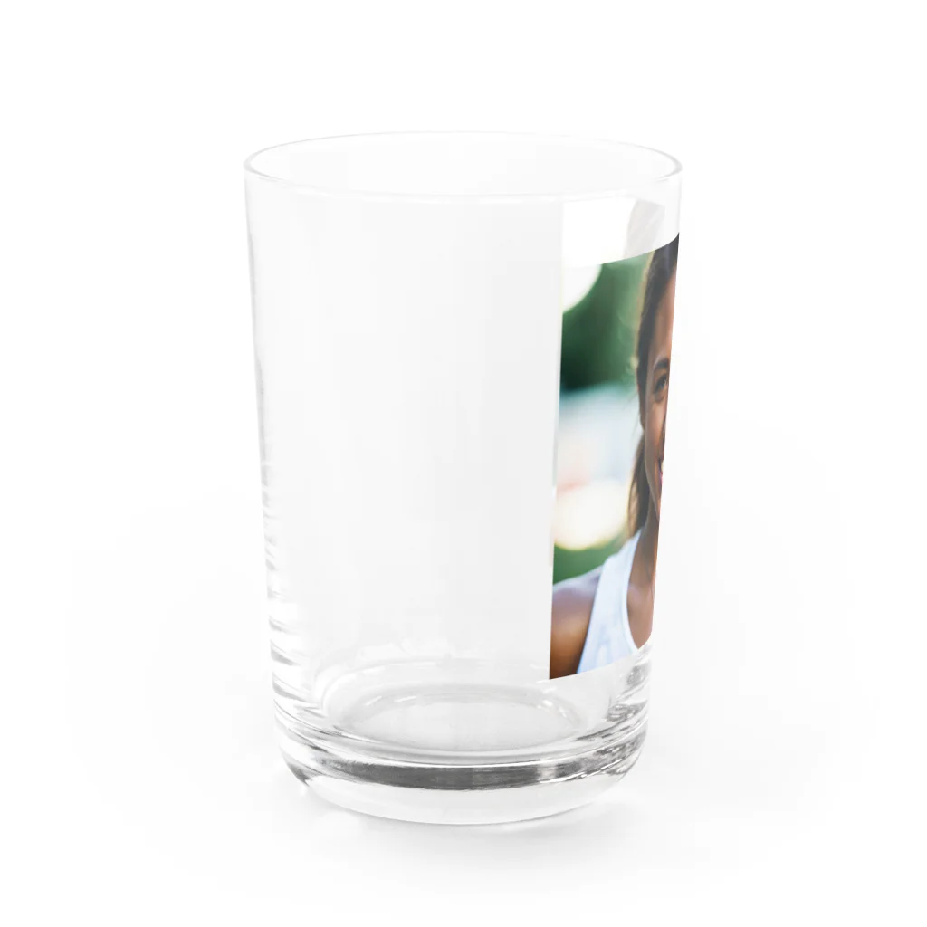 Stylishのアスリートウーマン Water Glass :left