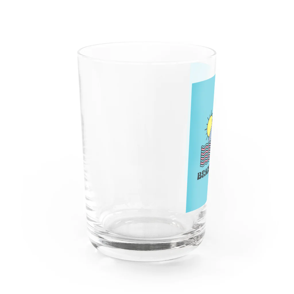 hassy3160のwhite beach vibesデザイン Water Glass :left