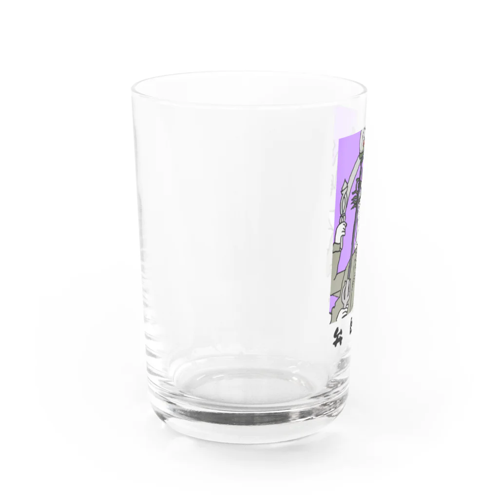 kazu_gの弁財天（切抜きロゴ/淡色グッズ用） Water Glass :left