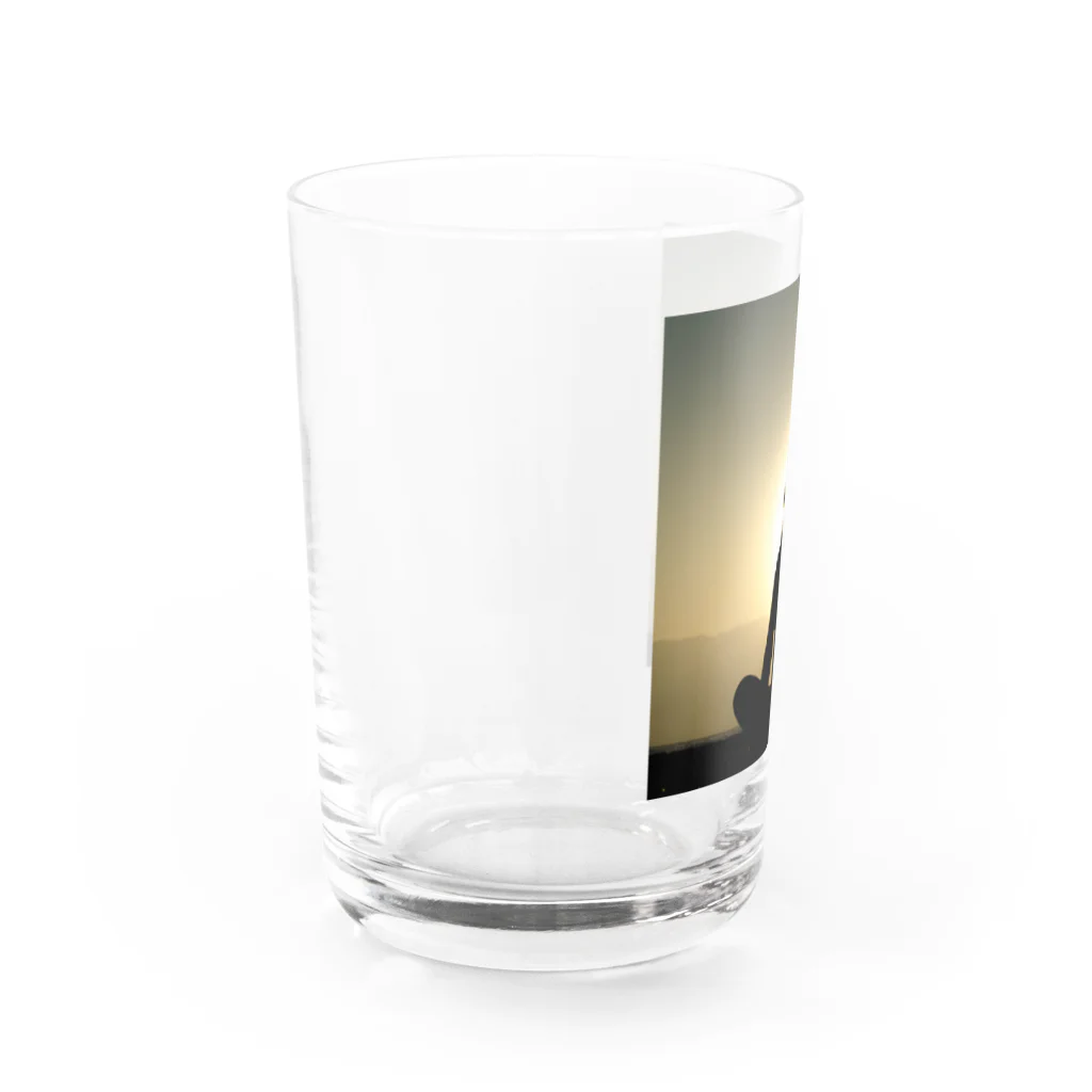 ダブル15の背中で語ろうグッズ Water Glass :left