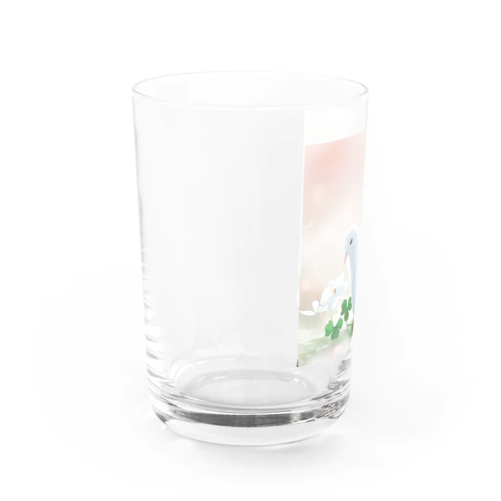 こりすまるの夢幻　鳩　和み Water Glass :left