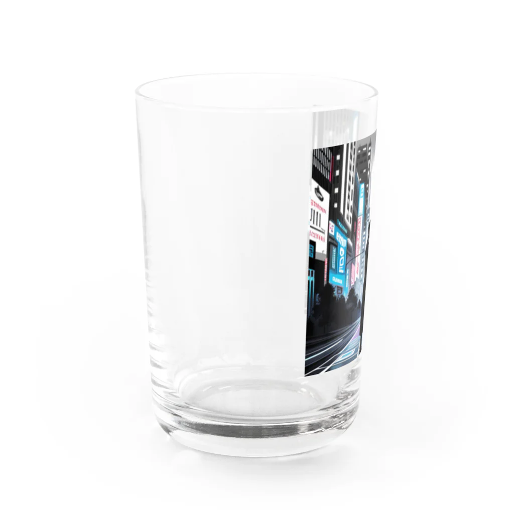  Neo Nature Threads（ネオ ネイチャー スレッズ）のモノクロ未来都市シルエットコート Water Glass :left