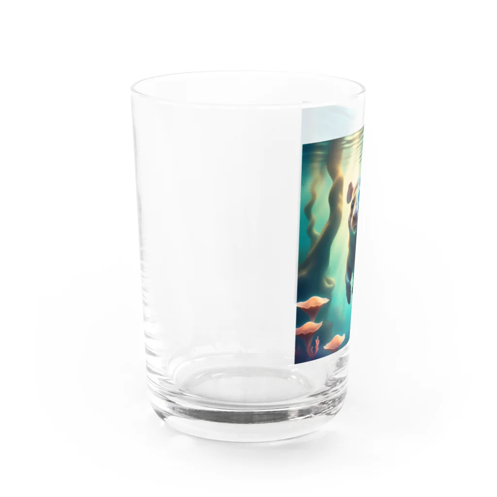 ノアマイケルのかわいい！！かわうそのグッズです。 Water Glass :left