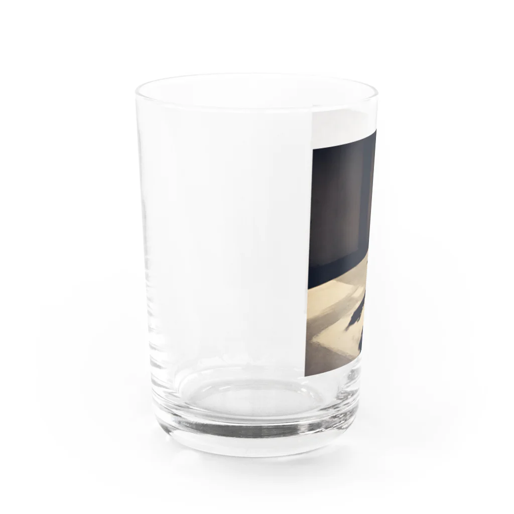 てんてんの綺麗な女性の影グッズ Water Glass :left