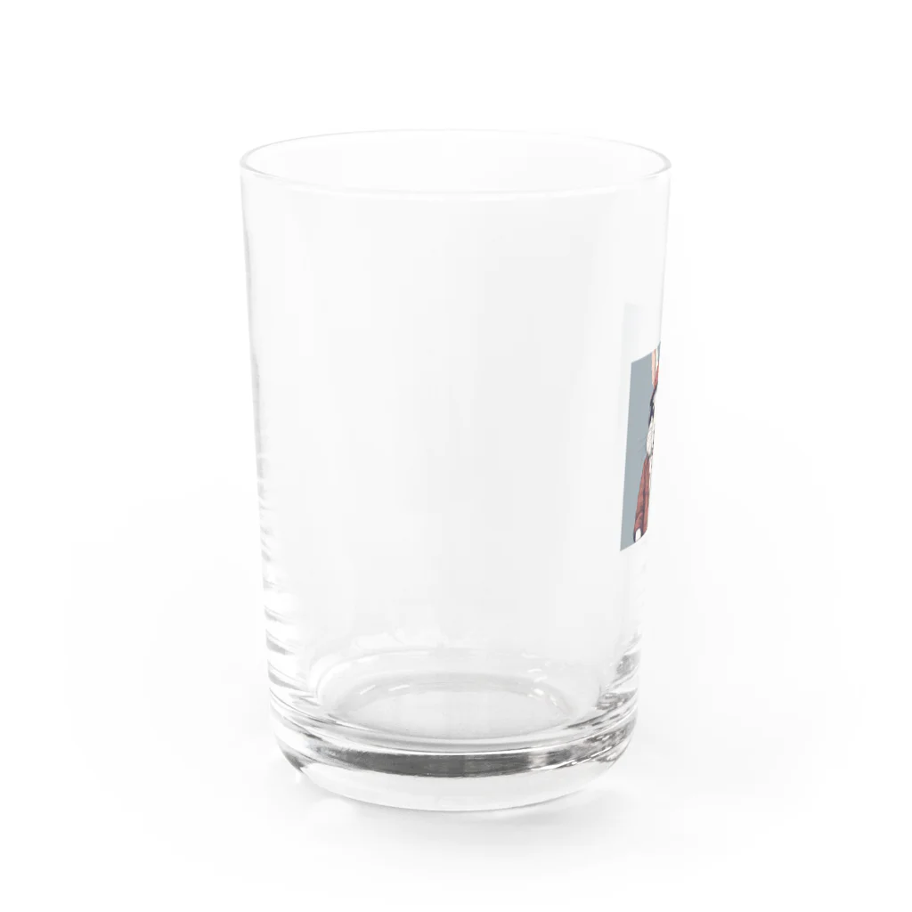 to_ma1のかっこいいおしゃれなウサギ Water Glass :left