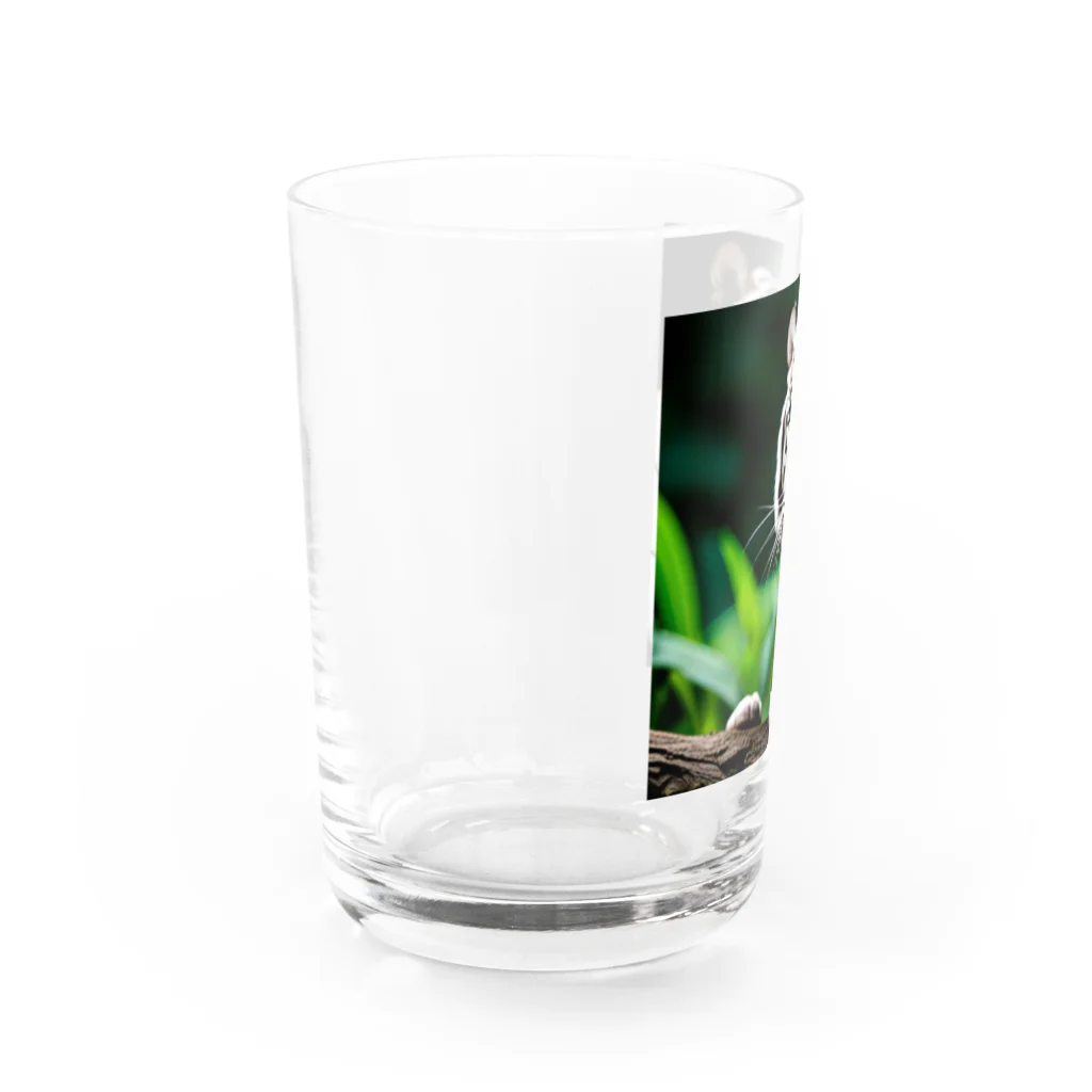 ショップルのホワイトタイガー グッズ プレミアムコレクション Water Glass :left