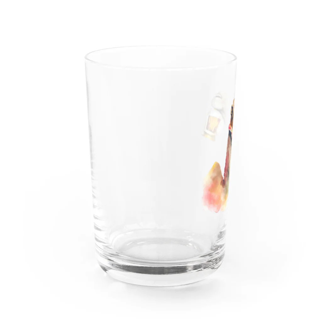 ✴︎Tiara shop✴︎のビール好きのラクダ Water Glass :left