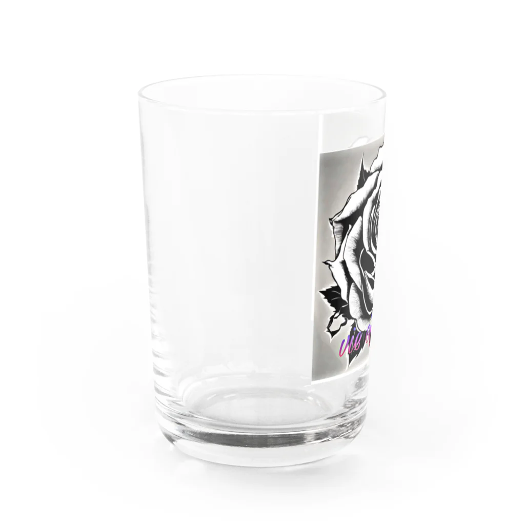 vieのBLACK_rose Water Glass :left