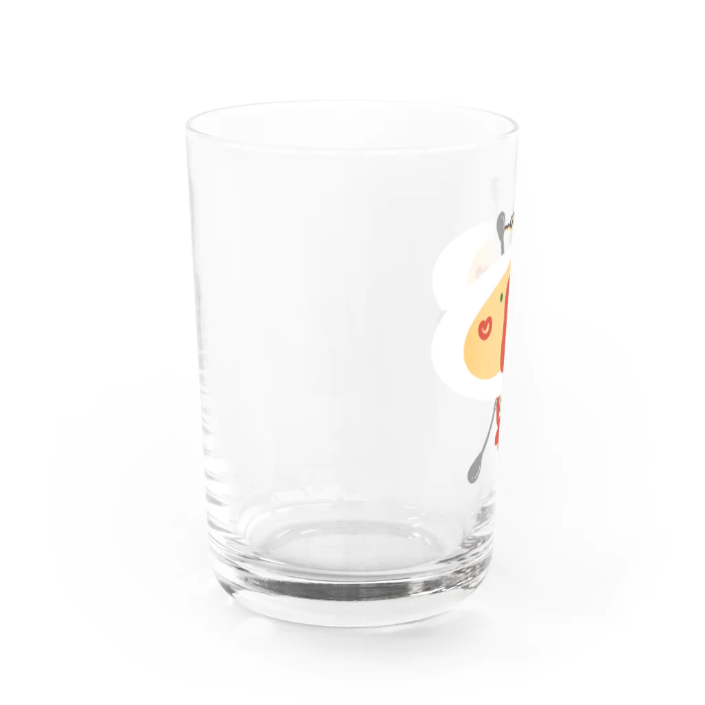 まるちゃん。のオムライス星からやってきたパセリ Water Glass :left
