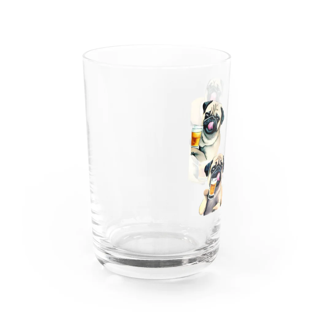 ✴︎Tiara shop✴︎のビール好きの犬 Water Glass :left