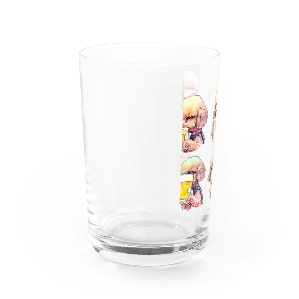 ✴︎Tiara shop✴︎のビール好きの犬 Water Glass :left