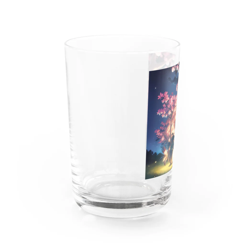 幸福降臨屋の羽化中のサクラ樹 Water Glass :left