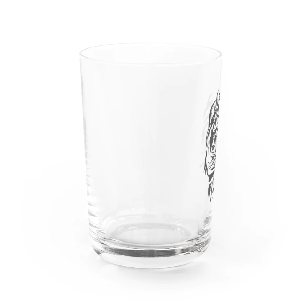 うぃるのdark patterns face Water Glass :left