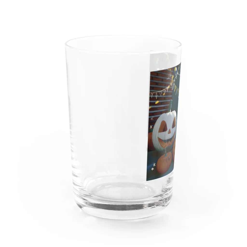 いらすとグッズのハッピーハロウィン Water Glass :left