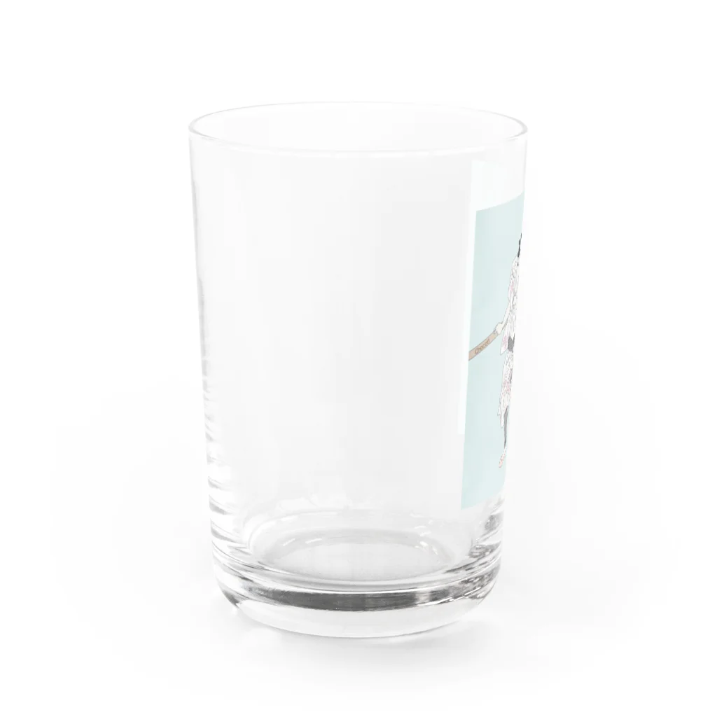 keeeeeep smilingのバレエ男子とバレエ猫 Water Glass :left