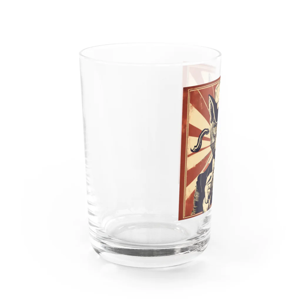 瑠璃座のダンディネコ Water Glass :left