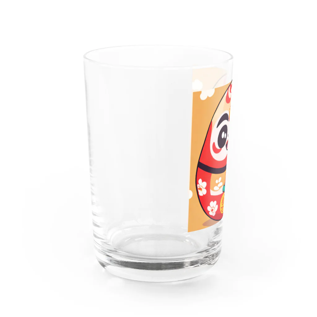 ラクダの店のだるま Water Glass :left