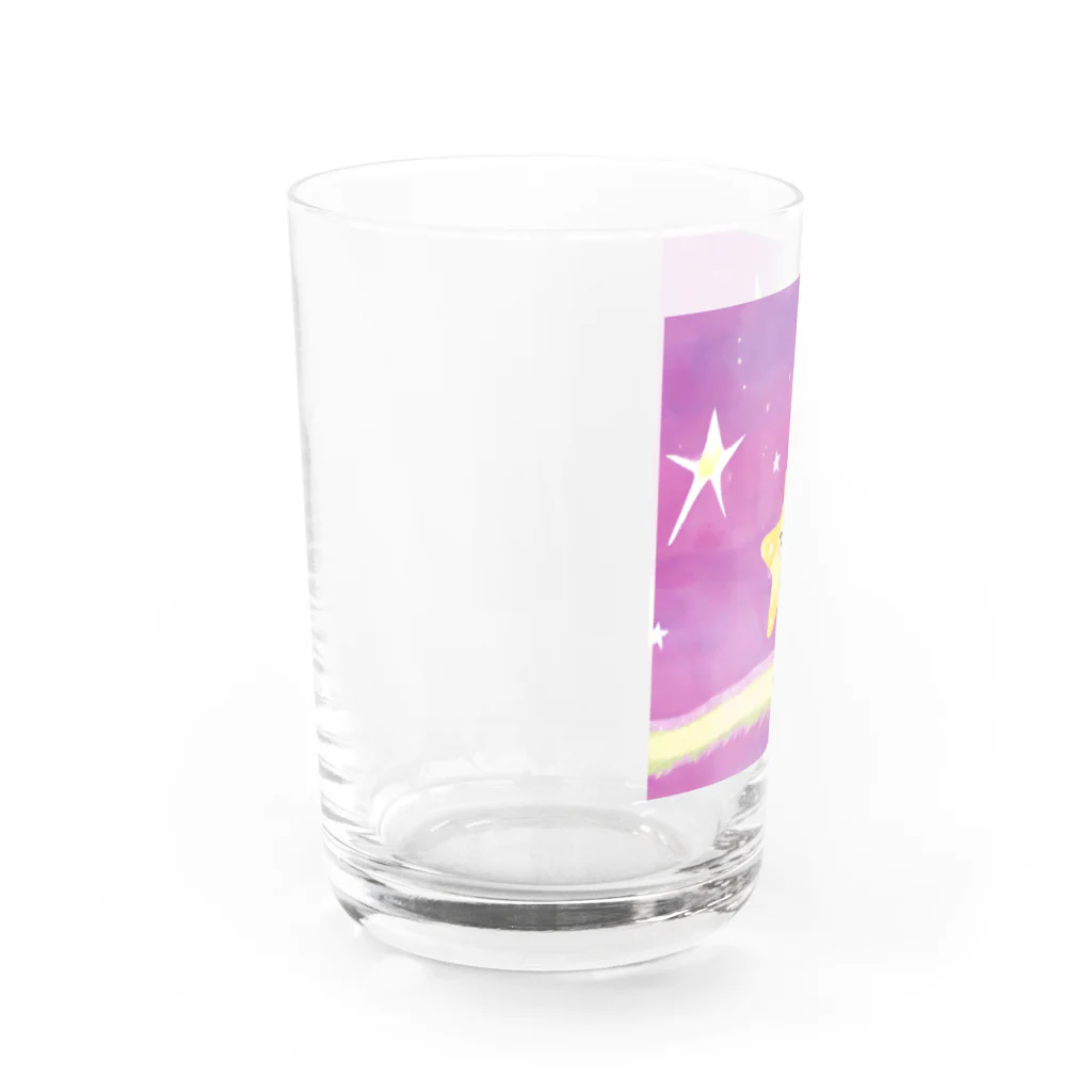 オハナショップの幸せを与えるキラキラ星 Water Glass :left