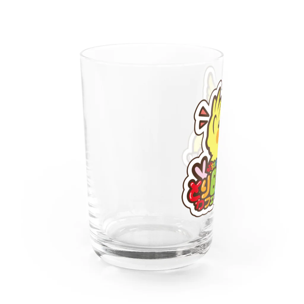 とりカフェBirdcageのバードケージオリジナルグッズ Water Glass :left