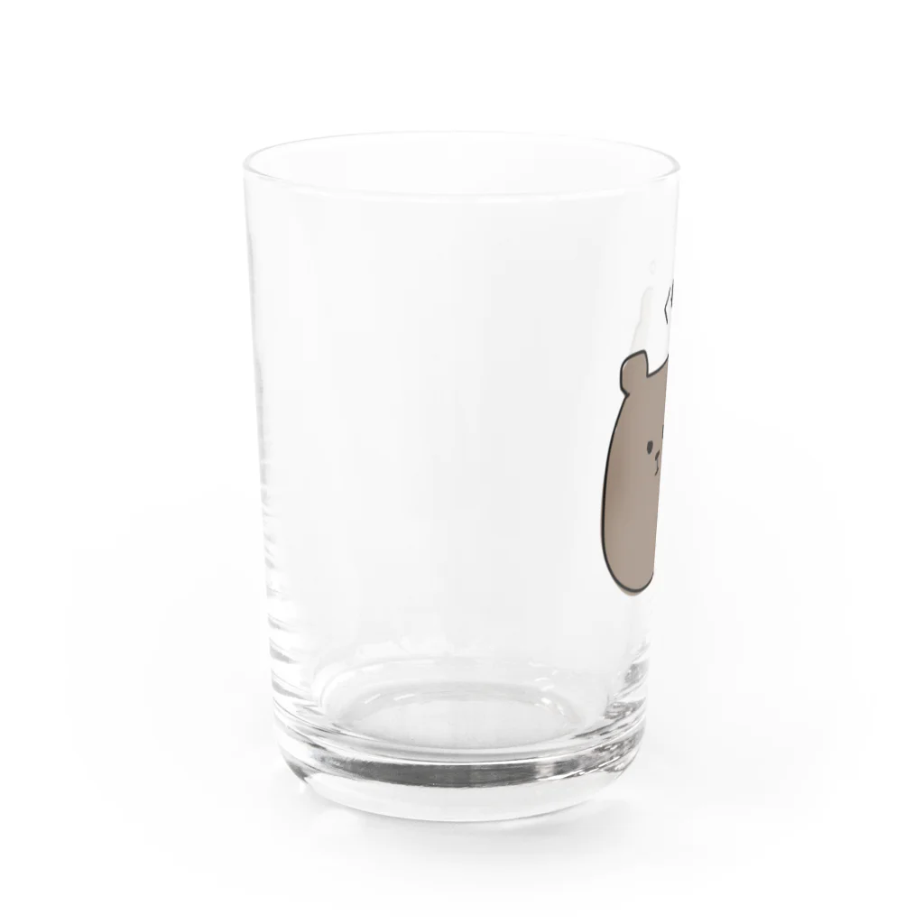 ねぼすけイエローのくまみちゃん Water Glass :left