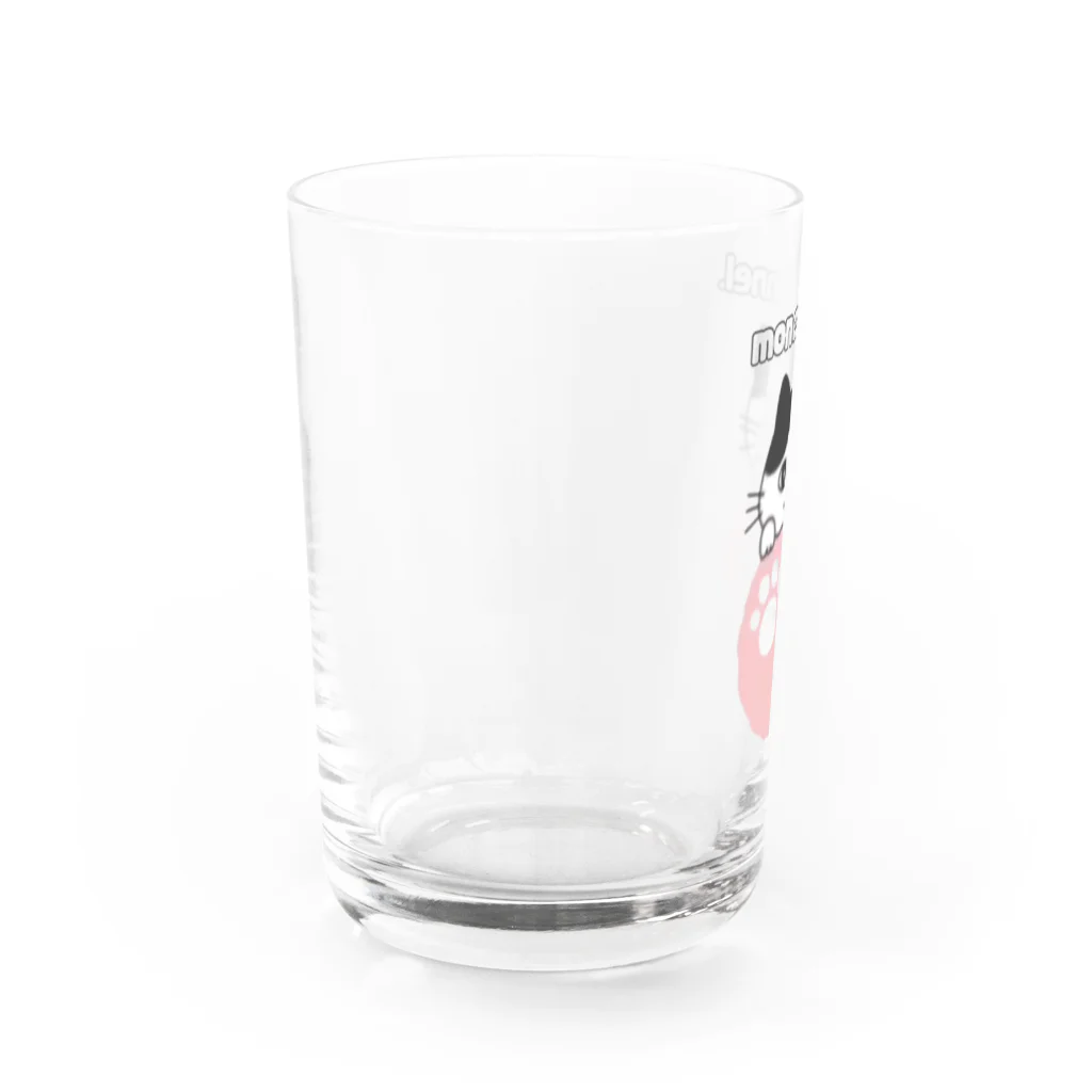 もんちゃんねる.のもんちゃんねる.ロゴ Water Glass :left