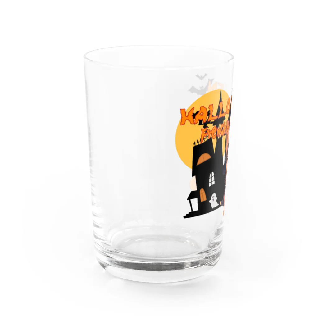 furebuhi　clubのハロウィン★フレンチブルドッグ Water Glass :left