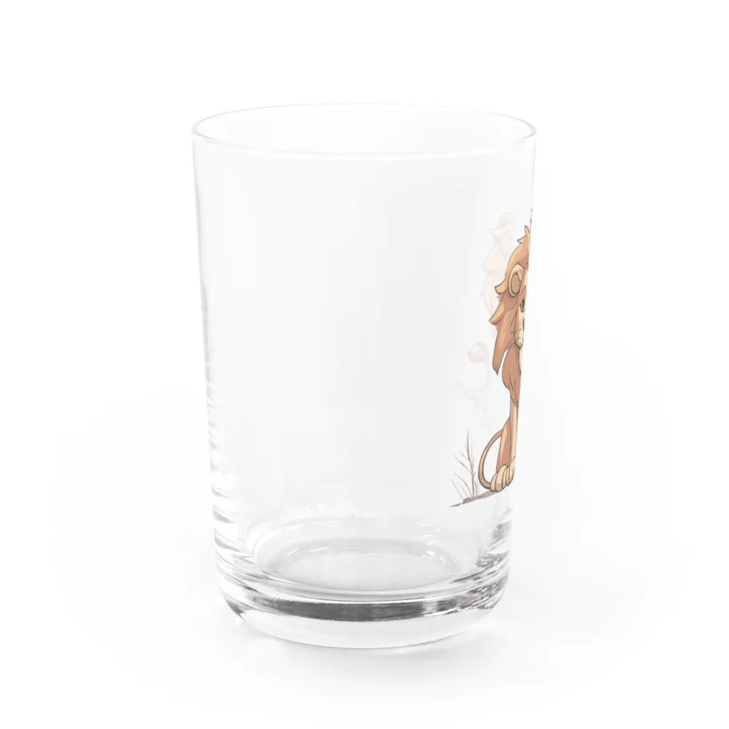 Risen ShopのCute Lion(1) Water Glass :left