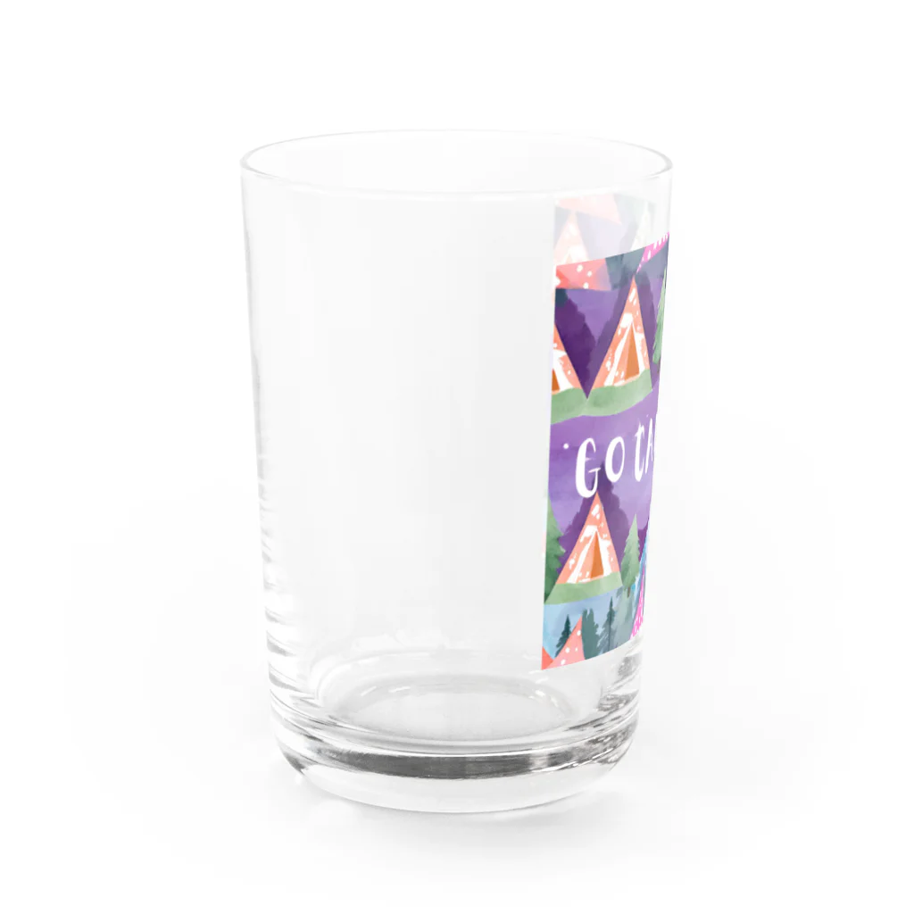 Rico294のカラフルテントでGO CAMPING Water Glass :left