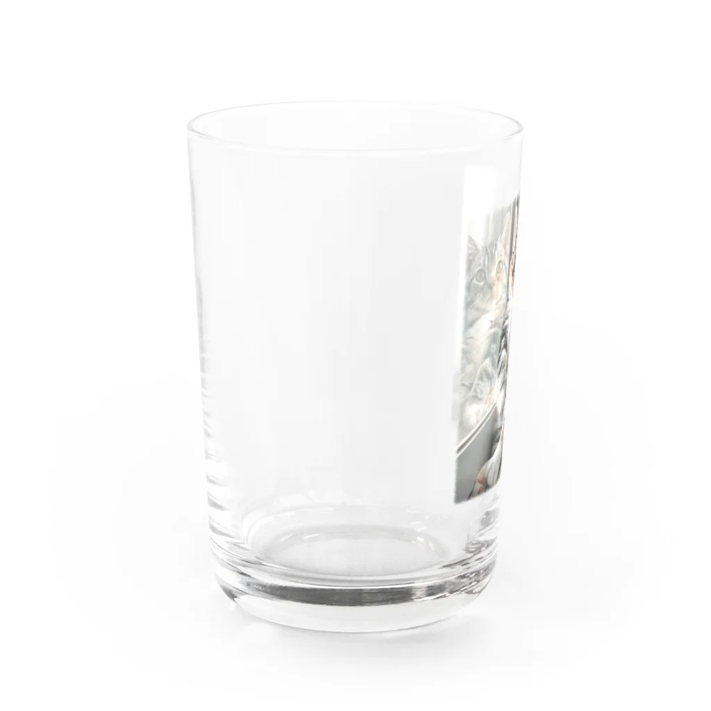 つみれうにのたそがれつみれカラー Water Glass :left