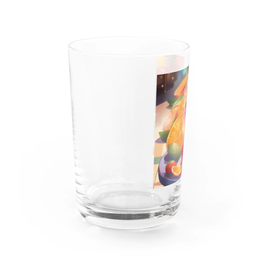 pengin06のフルーツ Water Glass :left