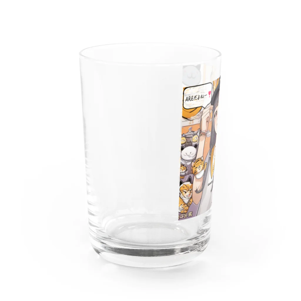 HARERUYA59の阪神タイガース　優勝　マスコット　トラ娘 Water Glass :left