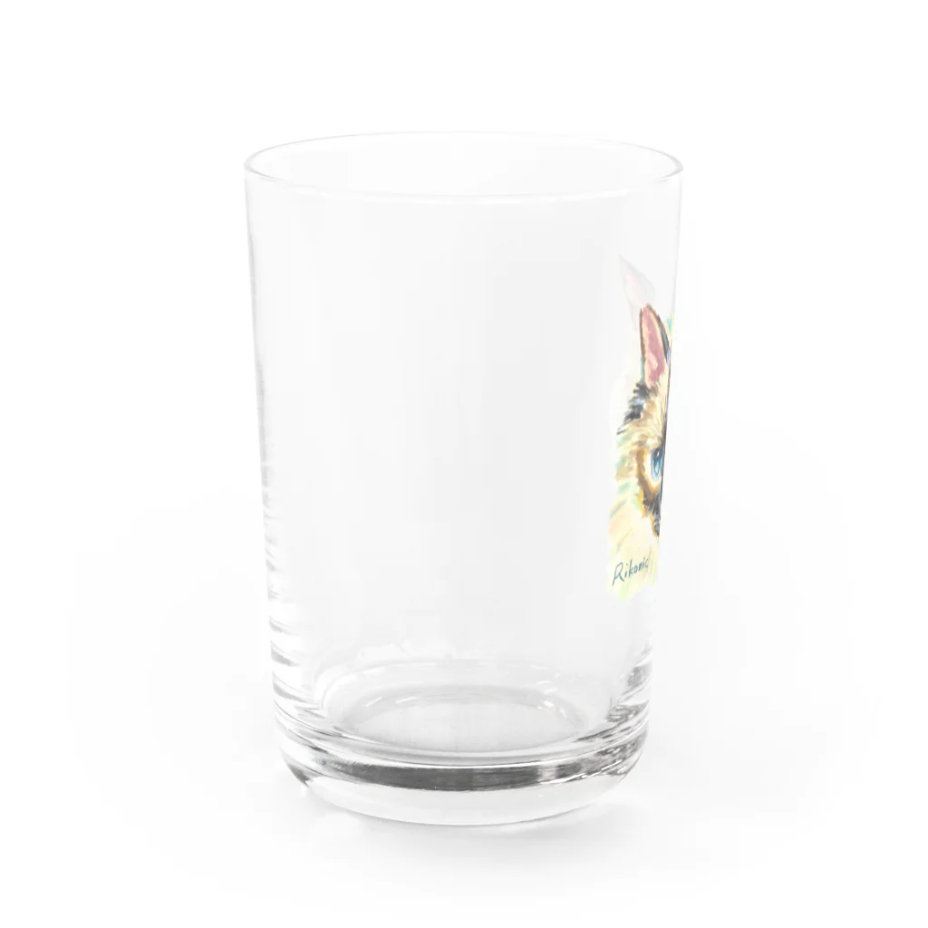 Rikonic -oilpastel-のラグドール Water Glass :left