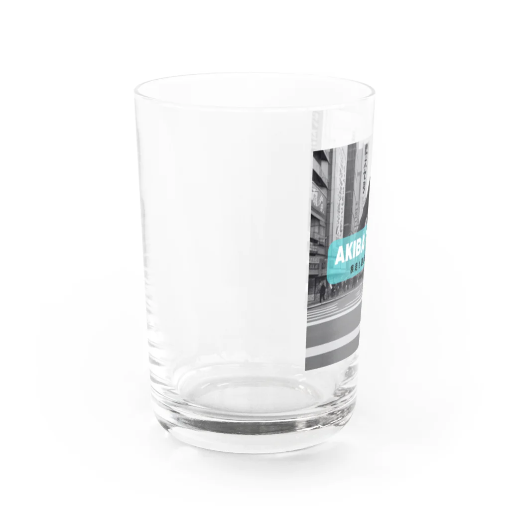 ケマオの店「ZF」の🏃‍♂️ 秋葉原疾走おじさんシュールグッズ 🏙️ Water Glass :left