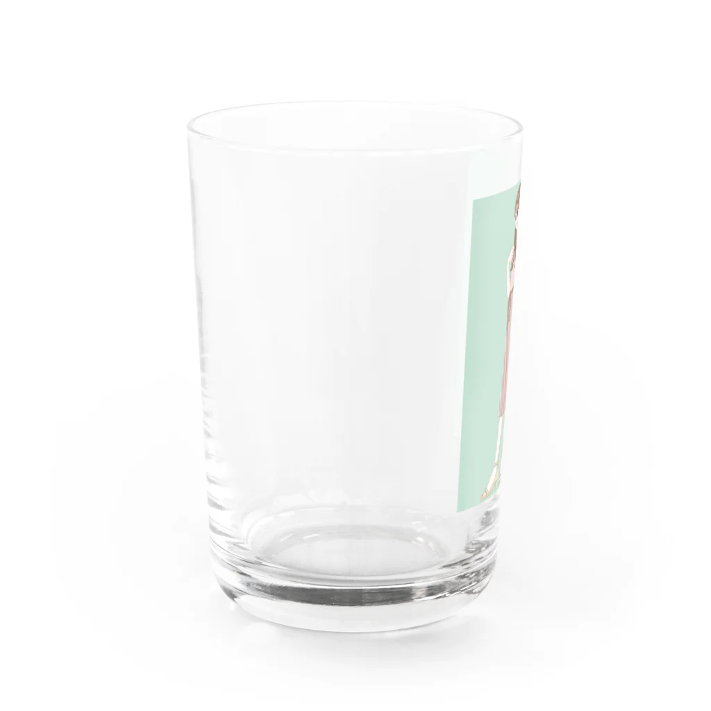 kashika art&designの毛先だけ跳ねちゃうなあ Water Glass :left