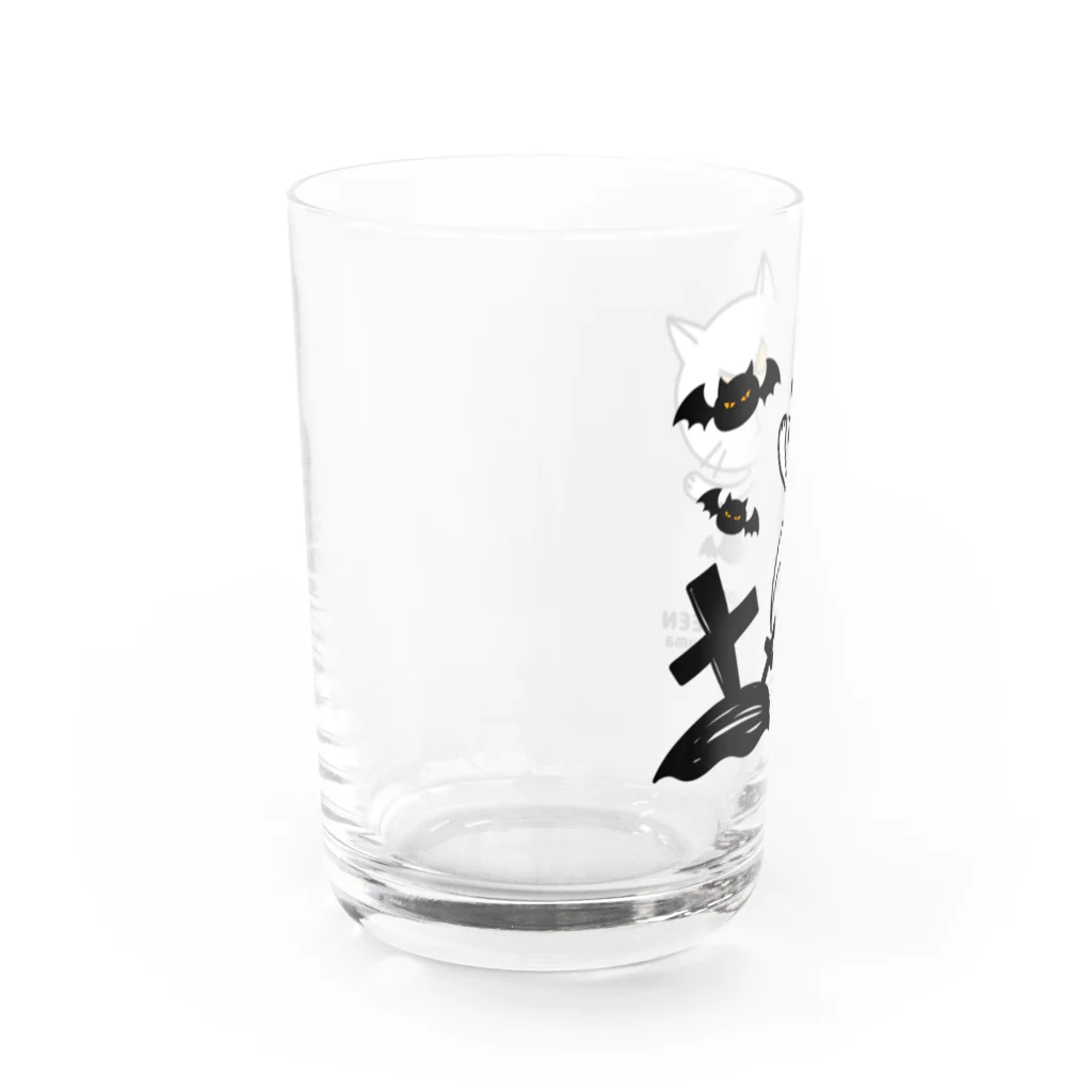 mkumakumaのニャロウィンそのさん Water Glass :left