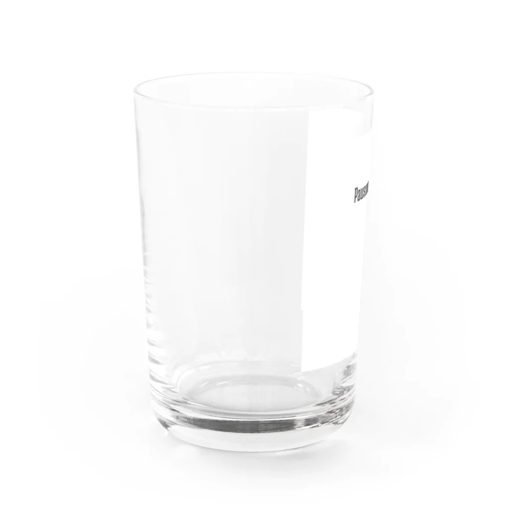 パグと添い寝のパグって最高 Water Glass :left