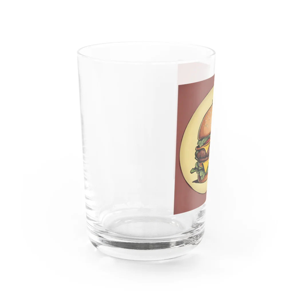 FUJIMON shopのバーガーバーガー Water Glass :left