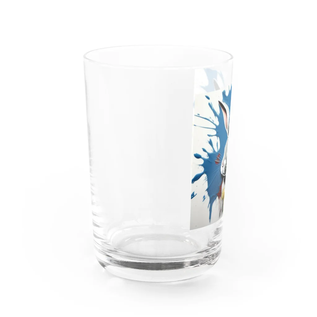 mojaのアートうさぎ🐰 Water Glass :left